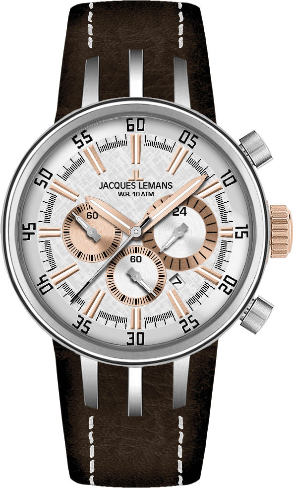 JACQUES LEMANS JL UHR NAGANO CHRONOGRAPH 1 1518 E 1518E  